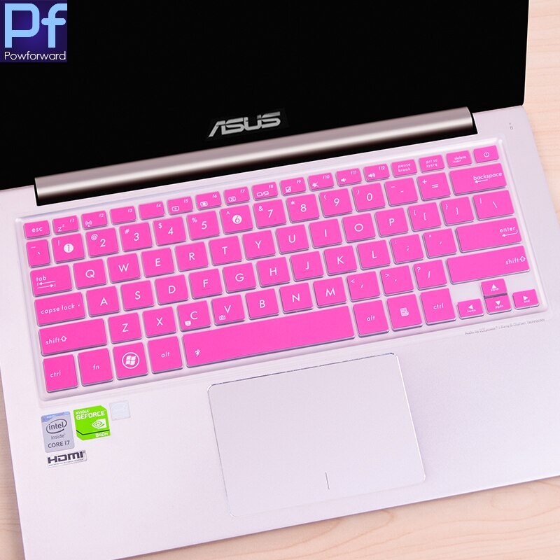 Silicone Keyboard Cover Protector for ASUS ZenBook UX300 UX300U UX300UA UX310 UX330 UX330U UX330UA UX330C UX305FA 13.3 Inch: rose