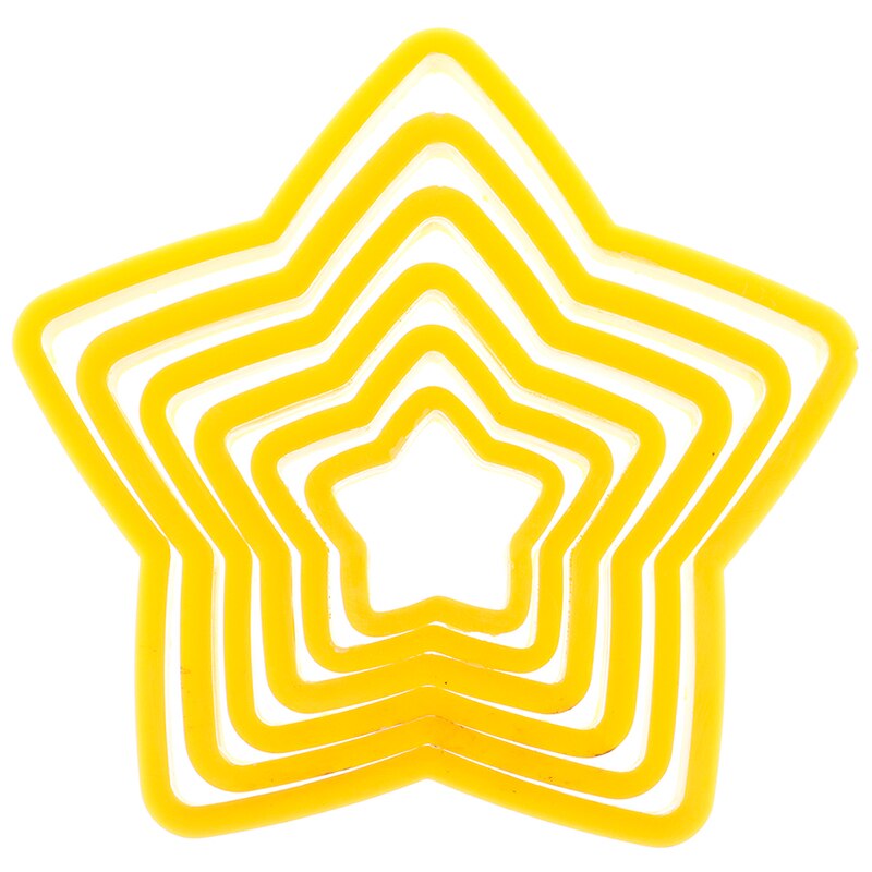 6Pcs/set Stars Shape Cake Biscuit Cutter Mold Christmas Tree Cookie Cutter 6 size