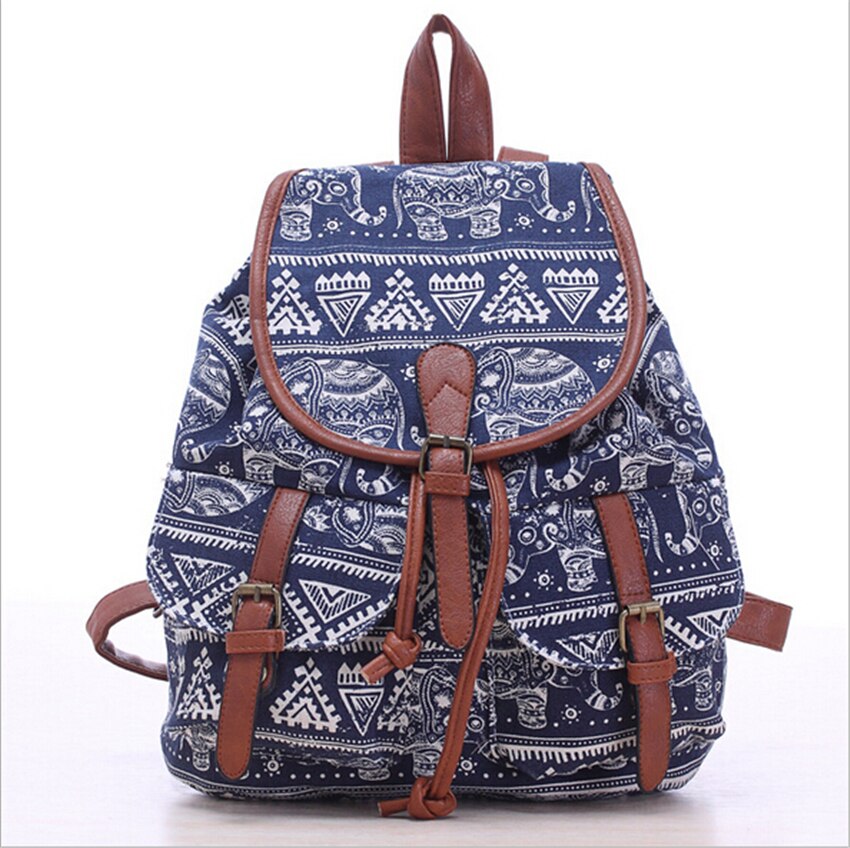 Mode Vrouwen Rugzak Canvas Afdrukken Rugzakken Bloemen Schooltassen Voor Tieners Meisjes Reizen Rugzak Sac A Dos Bolsas Mochilas