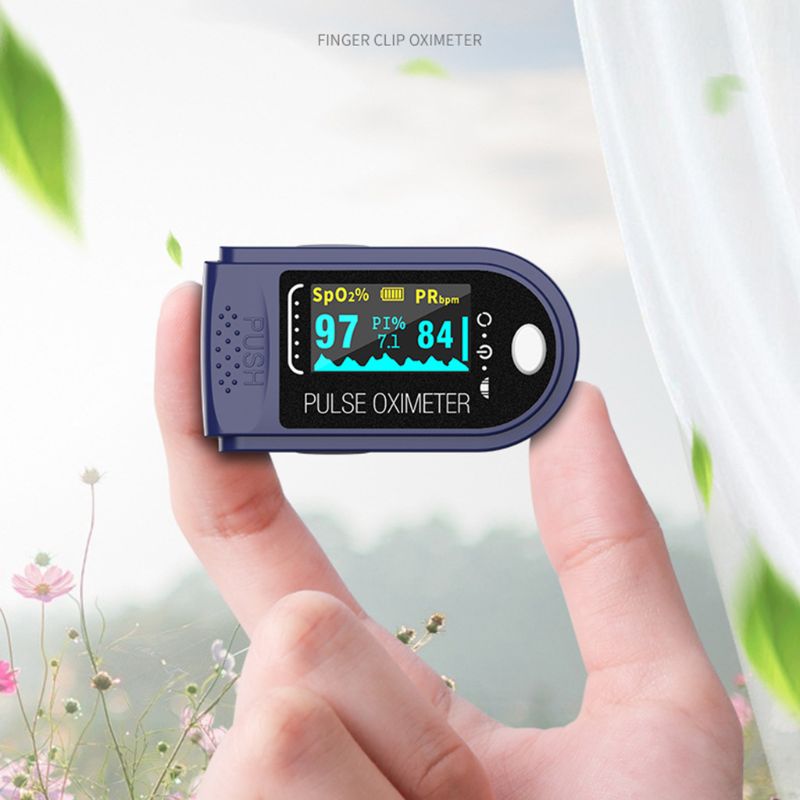 Bærbar fingerpulsoximeter blod iltmætningsmåler fingerspids pulsoximeter spo 2 monitor oximetro oximeter