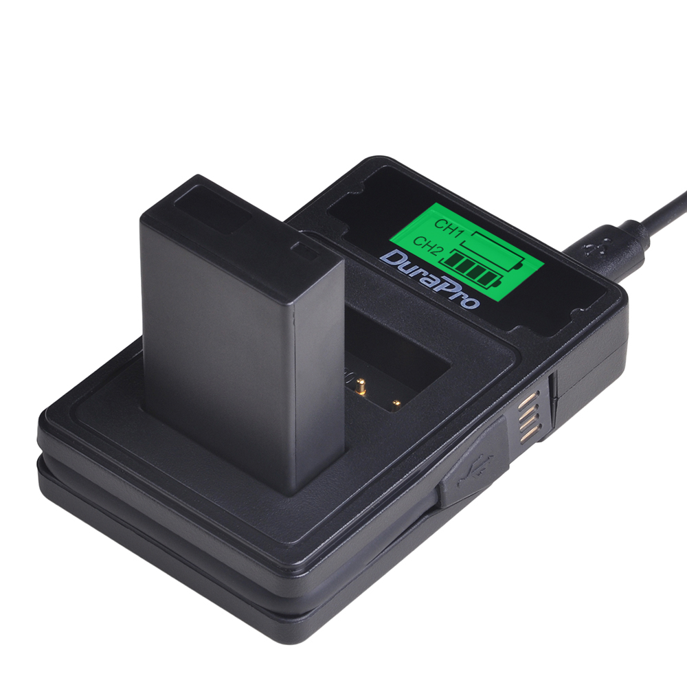 No -el20a en -el20 batteri + lcd dobbel lader for nikon en  el20 el20a coolpix  p1000, 1 j1, 1 j2, 1 j3, 1 s1, 1 v3,  a , a 1, aw1: 1b med lader