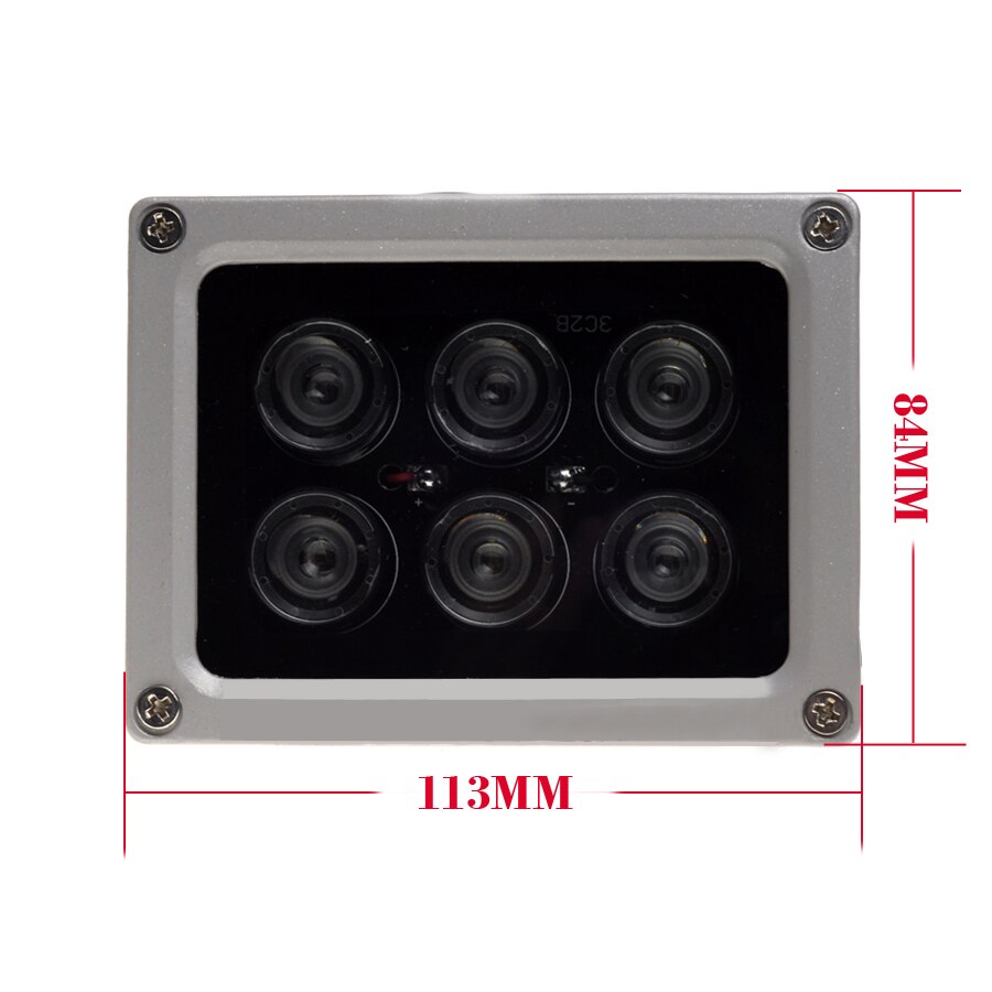 CCTV LEDS IR illuminator Outdoor Waterproof Night Vision infrared lamp 6pcs Array Led IR CCTV Fill Light for CCTV Camera