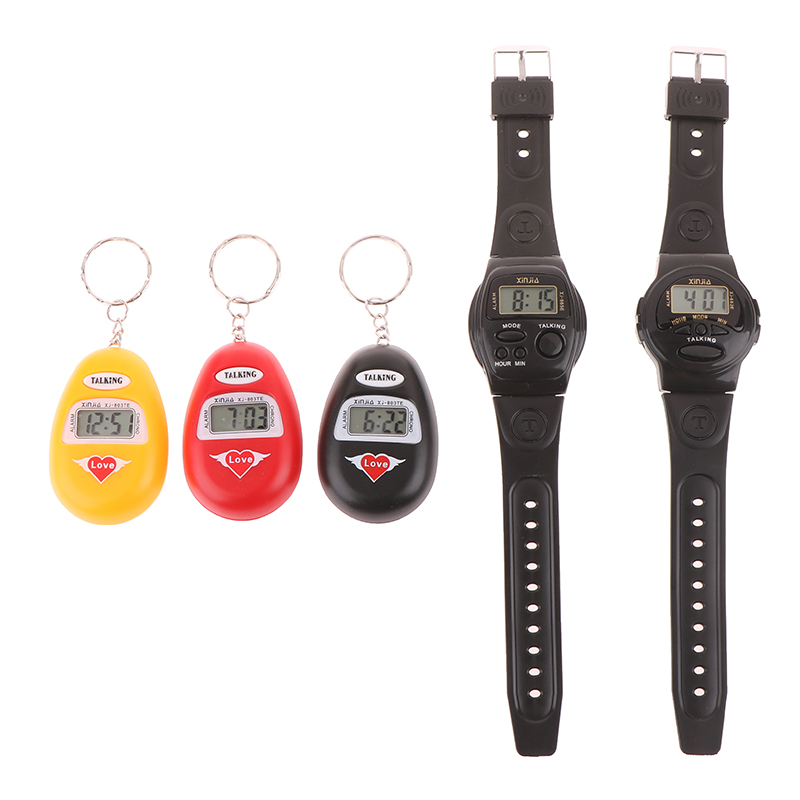 1PC Eine sprechende Uhr, die die Zeit in Englisch sprechen. Digitaler Wecker für Blinde, Älteste oder Kinder. Zeitberichtungsglockenspiel