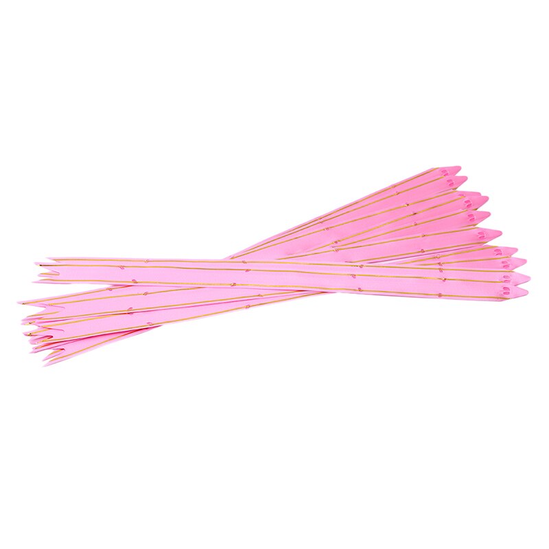 Rubans à nœud coulissant, emballages de fleurs pour événements de mariage, décorations d&#39;anniversaire, décor de de bonne année et de noël, 10 pièces/ensemble: pink