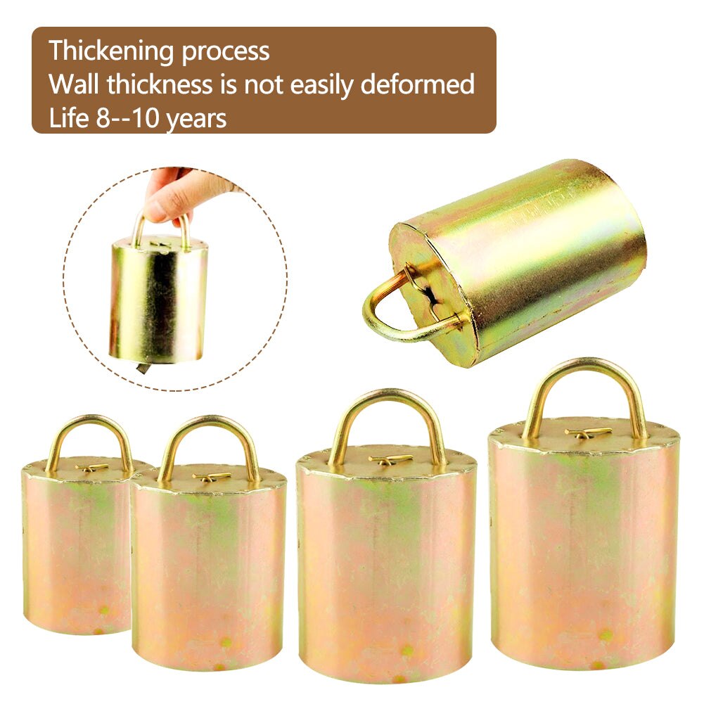 Catle Sheep Grazing Bells Cow Horse Goat Anti Lost Metal Bell Anti Theft Louder Bell Livestock Equipment Farm Animal Supplies