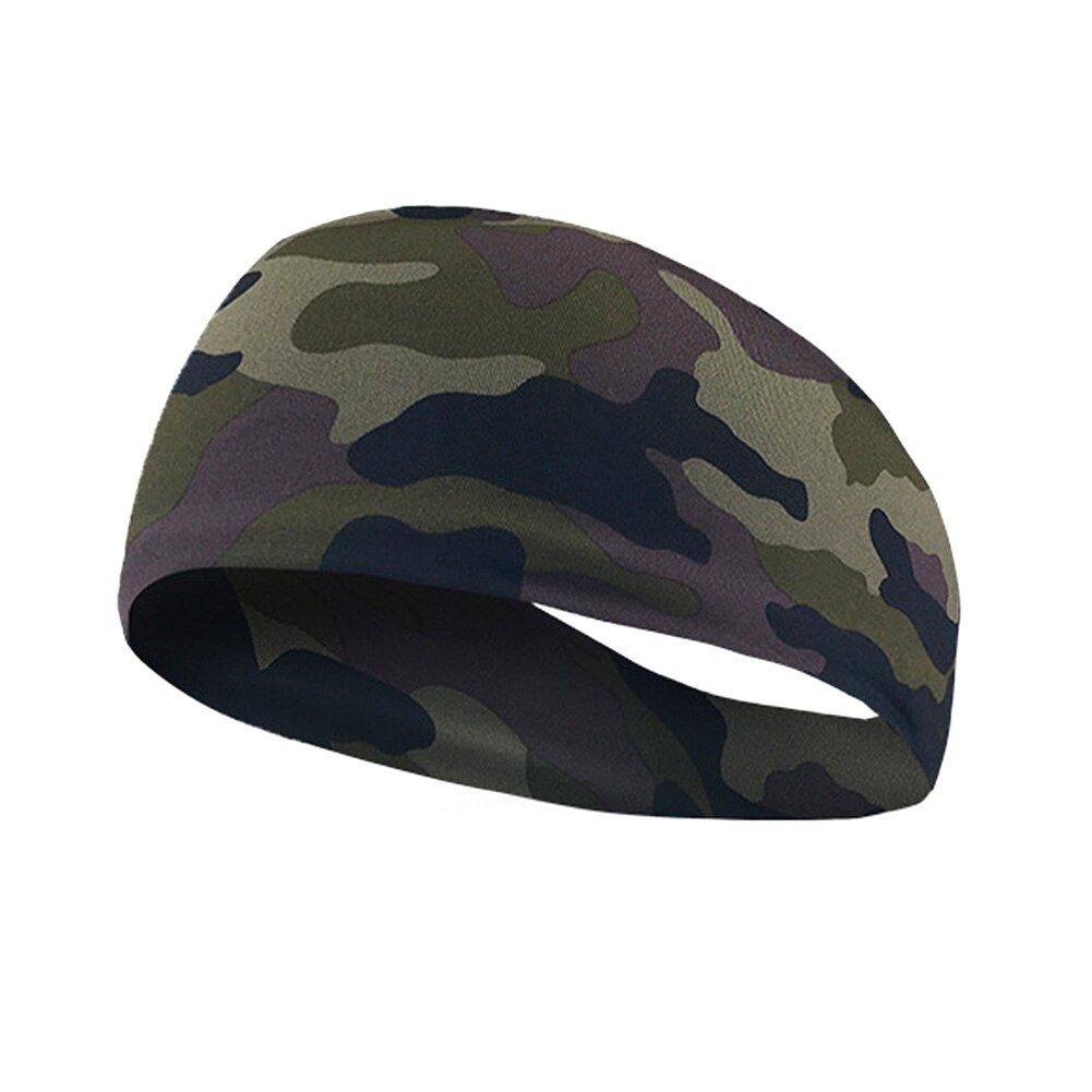 Fitness haarband heren dames zweetband training elastische sport hoofdband casual outdoor yoga stretch wrap hardlopen sportschool atletisch: Zwart