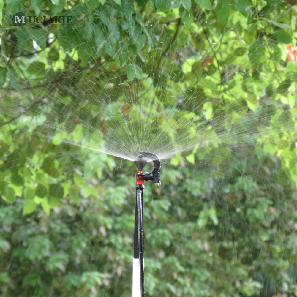 24M2 - 160M2 Area Garden Irrigation Spray Kits Lawn Courtyard Watering System 360 Degrees Rotating Sprinklers Uniform Spray