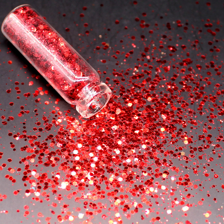 1 flaske pink holografisk pailletter glitter shimmer diamant øje skinnende hud highlighter ansigt glitter festival makeup skinner