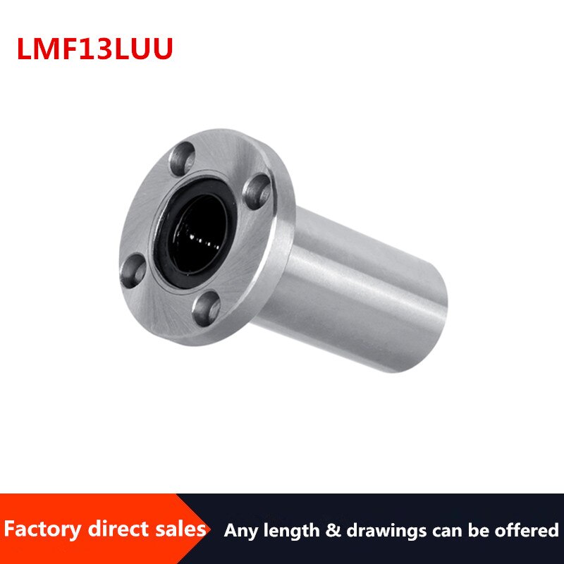 1pc LMF13LUU Long Type Round Flange Linear Bushing linear Bearing for linear shaft CNC 3D printer