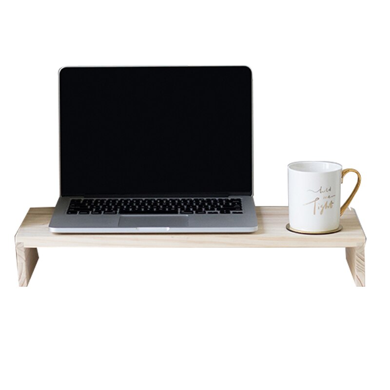 Desk Computer Keyboard Stationery Holder Wooden Office School Supplies Desk Accessories Organizer Stationery Holder