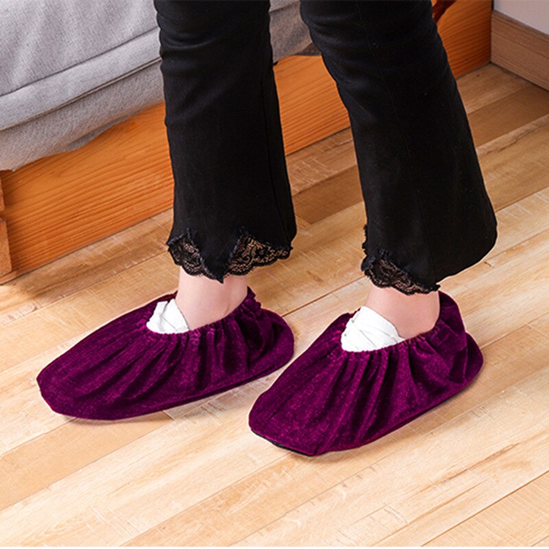 Genanvendelige slidstærke skoovertræk sko ærme indendørs vaskbare støvtætte skridsikre åndbare overtrækssko