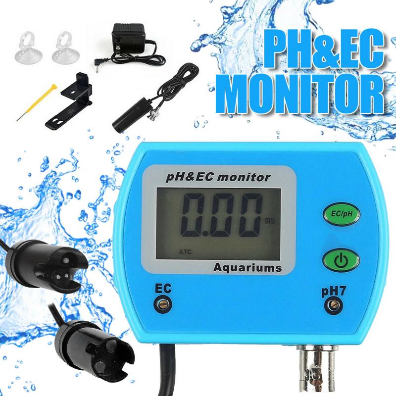 2 i 1 ph klormeter tester ph tester klor vann test enhet som måler til svømmebasseng akvarium piscina
