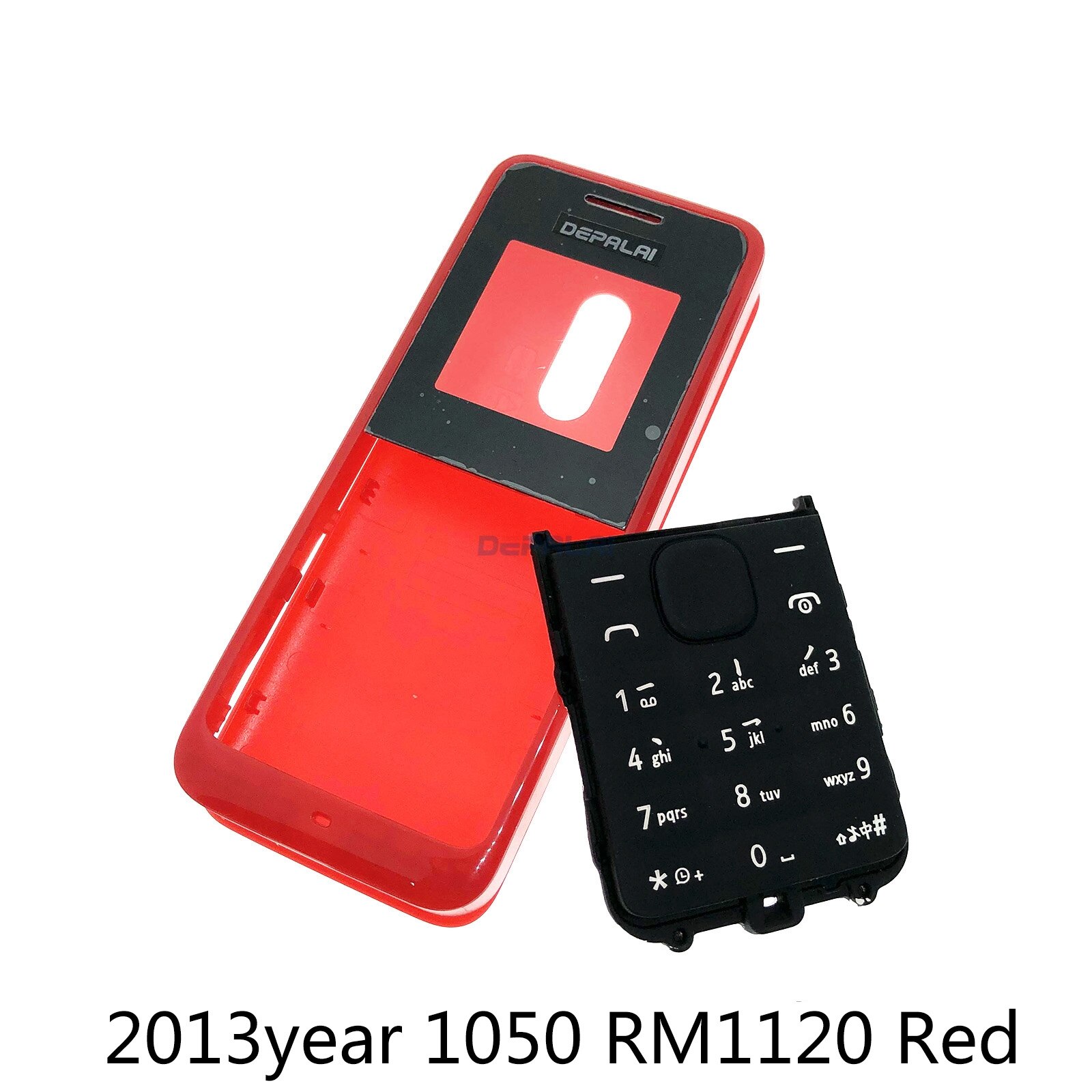 Housing Cover Full Complete Mobile For Nokia 105 version 105 RM-1133 RM-1134 1050 RM-1120 case Keypad Back Battery: 1050 1120 Red