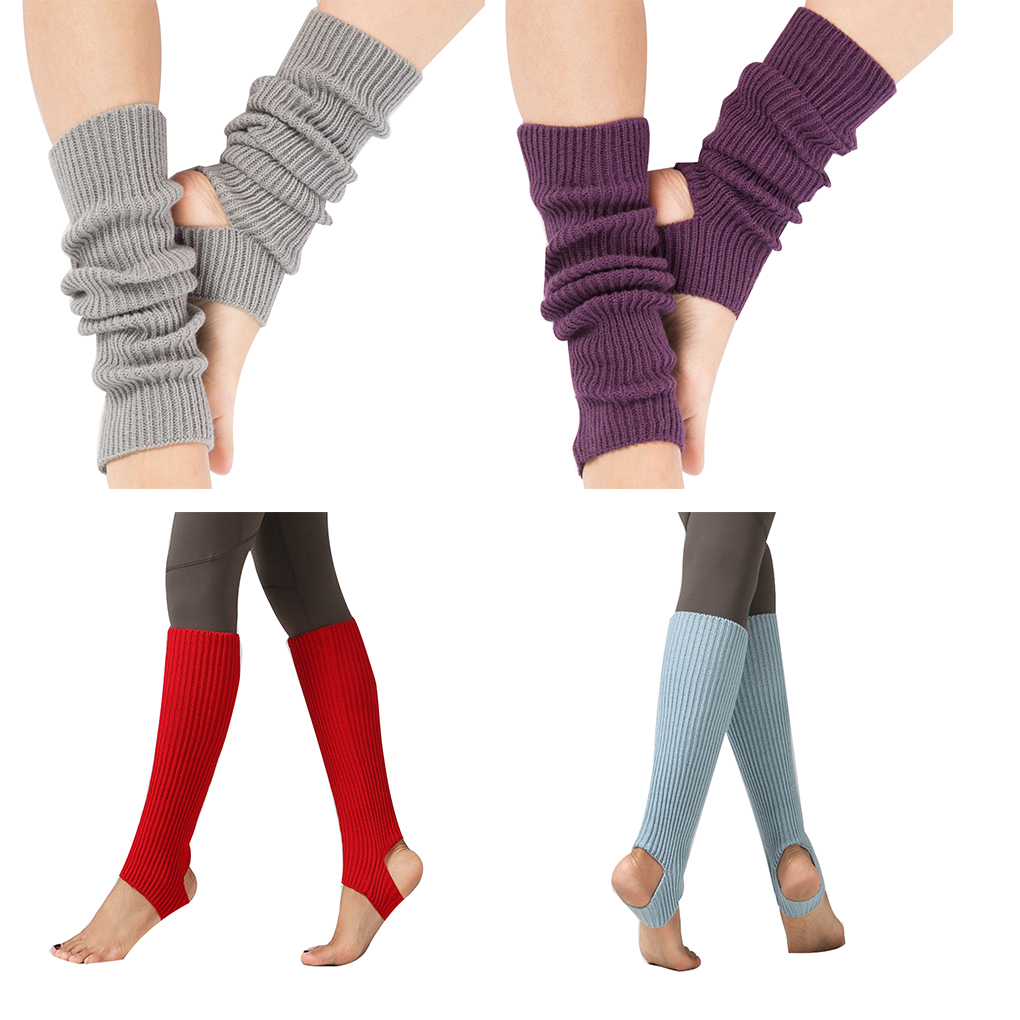 Calcetines largos sin pies para mujer, calentadores de piernas, Ballet, baile, otoño e invierno, 1 par