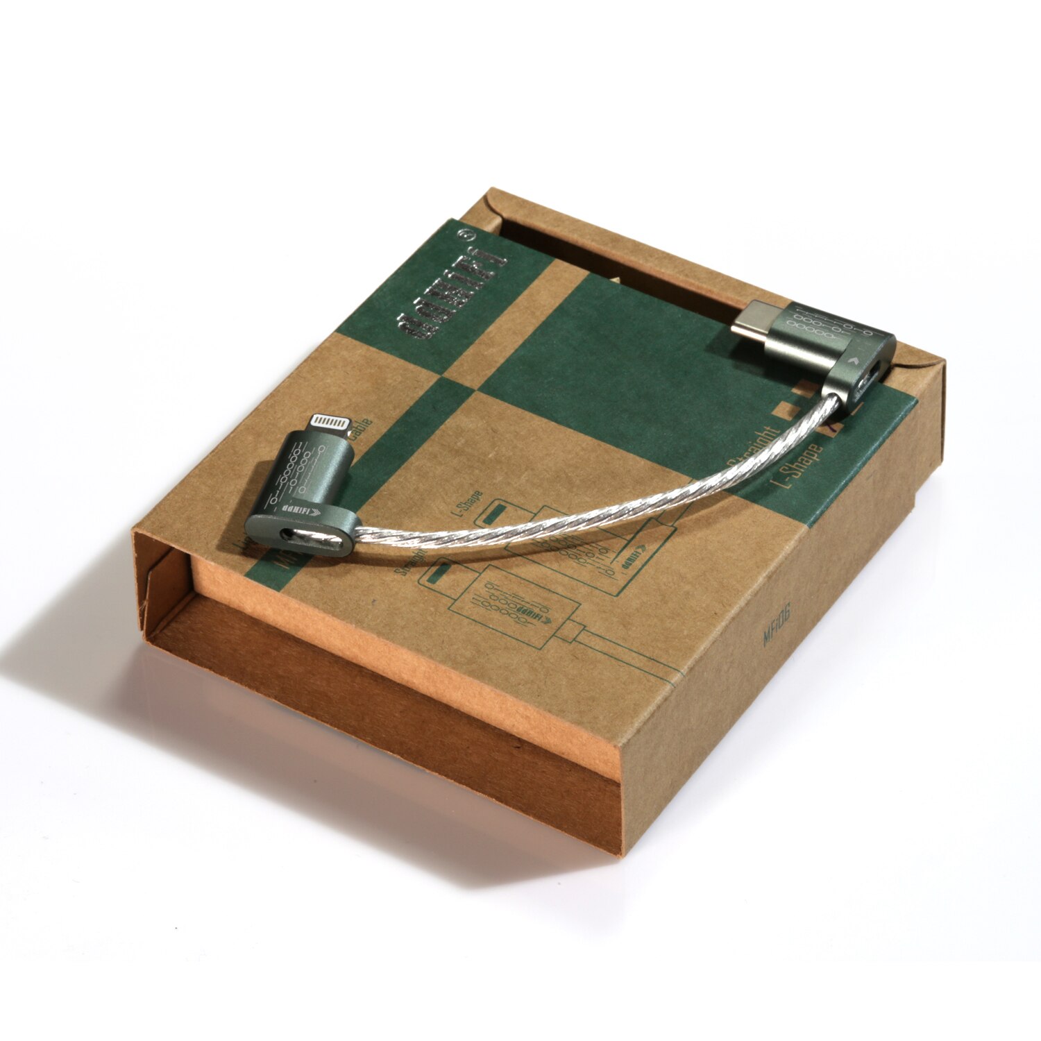 DD ddHiFi MFi06 Lightning to USB TypeC Data Cable to Connect iOS devices with USB-C Audio Devices