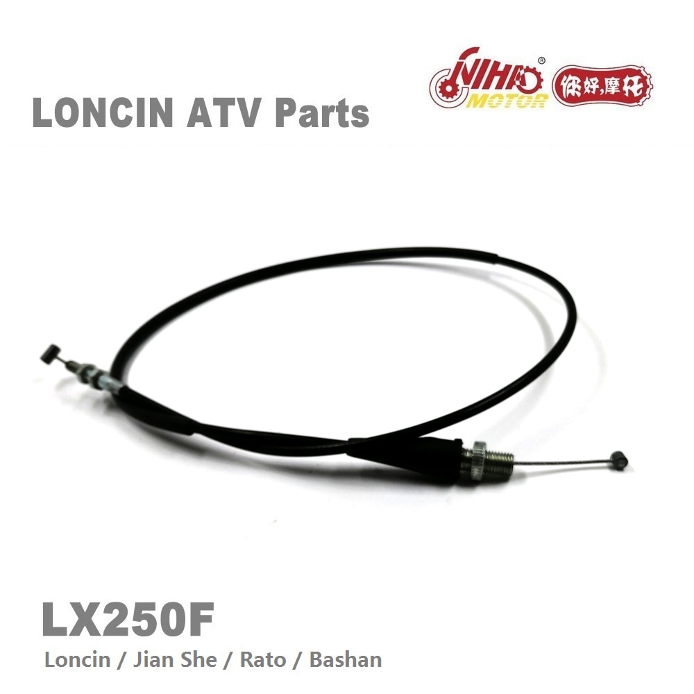 LX-146 LONCIN ATV PARTS Throttle cable LX250 JS171FMM LX250F 250cc Quad GoKarts Engine Spare For JIANSHE BASHAN RATO KAYO Nihao