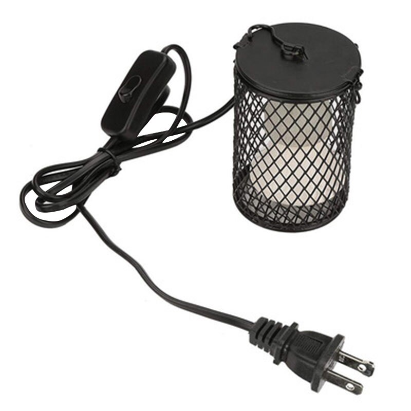 Klettern Haustier Anti-verbrühungen Netz Reptil Kasten Eidechse Netz Abdeckung Reptil Behälter Heizung Lampenschirm Kleine Haustier Kasten warm Halten licht: AU ohne Lampe