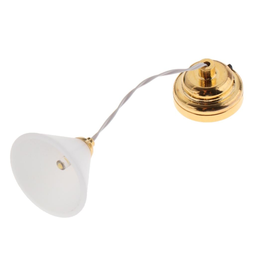 LED Ceiling Light Miniature for Doll House Furniture Room Ceiling Lamp 1/12