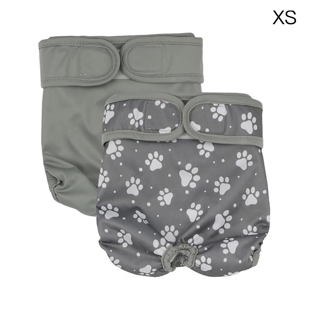 Hond Luiers Luiers Papier Tissue Huisdier Fysiologische Broek Wegwerp Waterdicht Vrouwelijke Hond Matte Set Menstruele Veiligheid Broek: Gray XS
