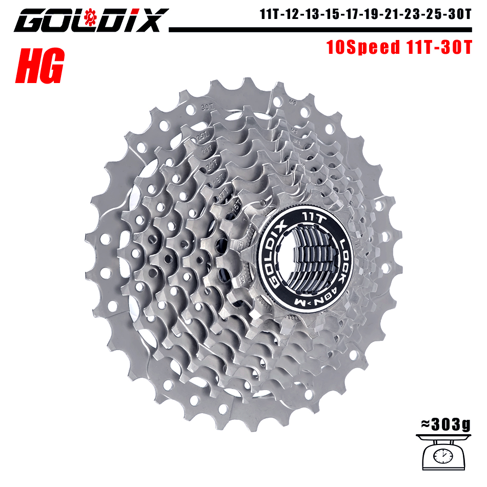 GOLDIX MTB/Road bike Cassette 11-25/28/32/34/36T bicycle freewheel 8/9/10/11/12 speed sprocket flywheel for Shimano SRAM: Clear