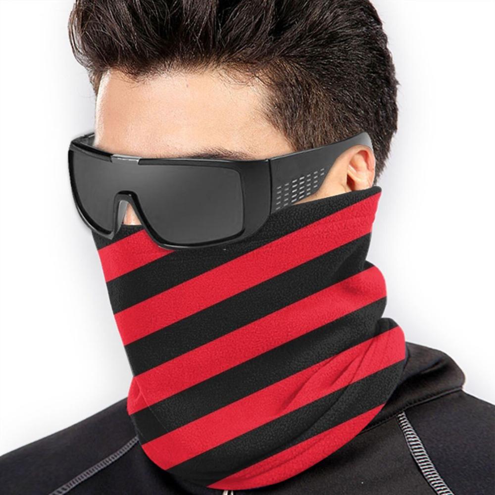 Saracens Rugby Red And Black Angled Stripes Bandana Scarf Mask Scarfs Neck Warmer Headwear Saracens Rugby Ruggers Union Europe