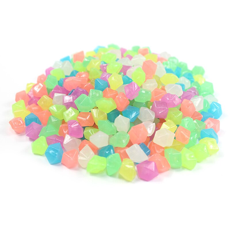 200/300/500Pcs Decorative Pebbles Garden Decor Outdoor Luminous Pebbles Garden Lawn Yard Walkway Stones Glow In The Dark Pebbles