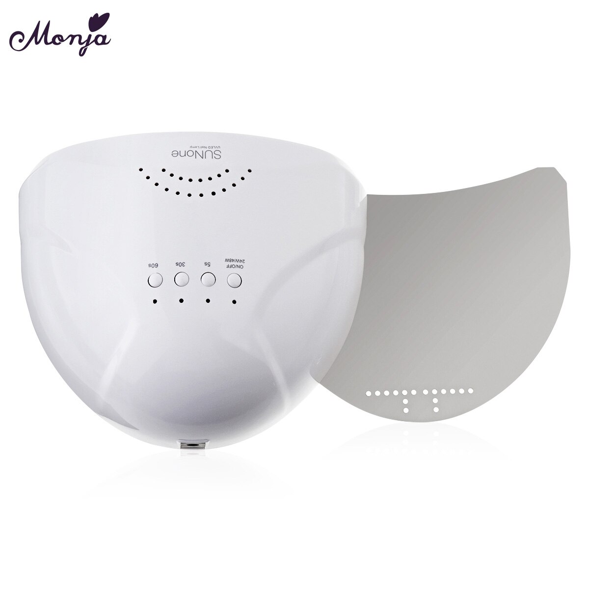 Monja sunone 2 farger 48w hurtigherdende uv gellakk led nail art lampe automatisk sensor timer negletørker manikyrverktøy