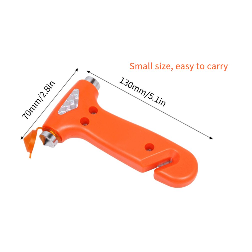 2 in 1 Safety Hammer Life-saving Hammer Escape Hammer Car Window Broken Glass Breaker Escape Tool MINI Portable Life Hammer