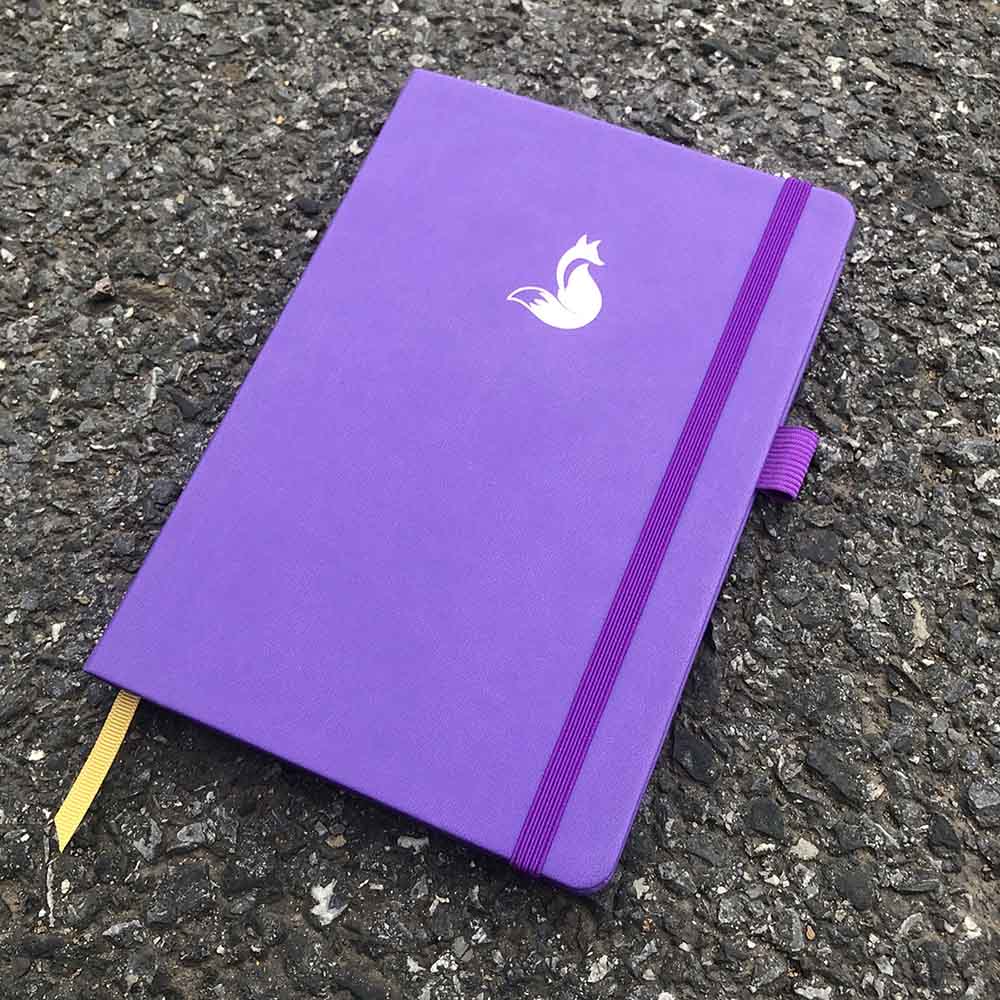 Dot Grid Journal notebook 5.6 X 8 inch Hardcover Faux PU Leather, sketchbook for ideas: PURPLE