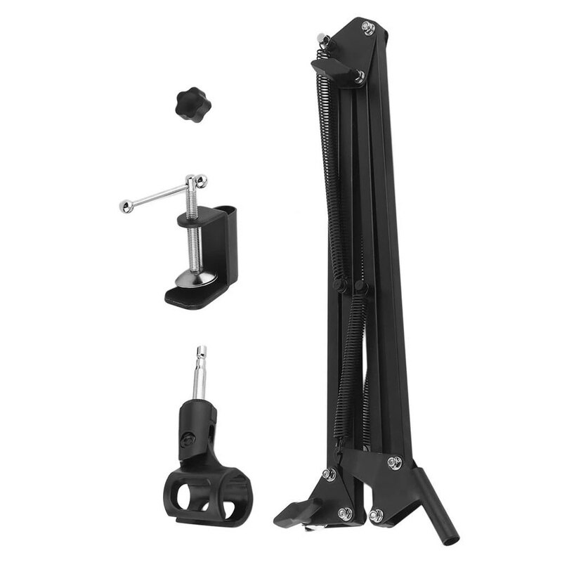 NB-35 Broadcasting Studio Microphone Mic Stand Boom Scissor Suspension Arm Mount Shock For Mounting On PC Laptop Notebook