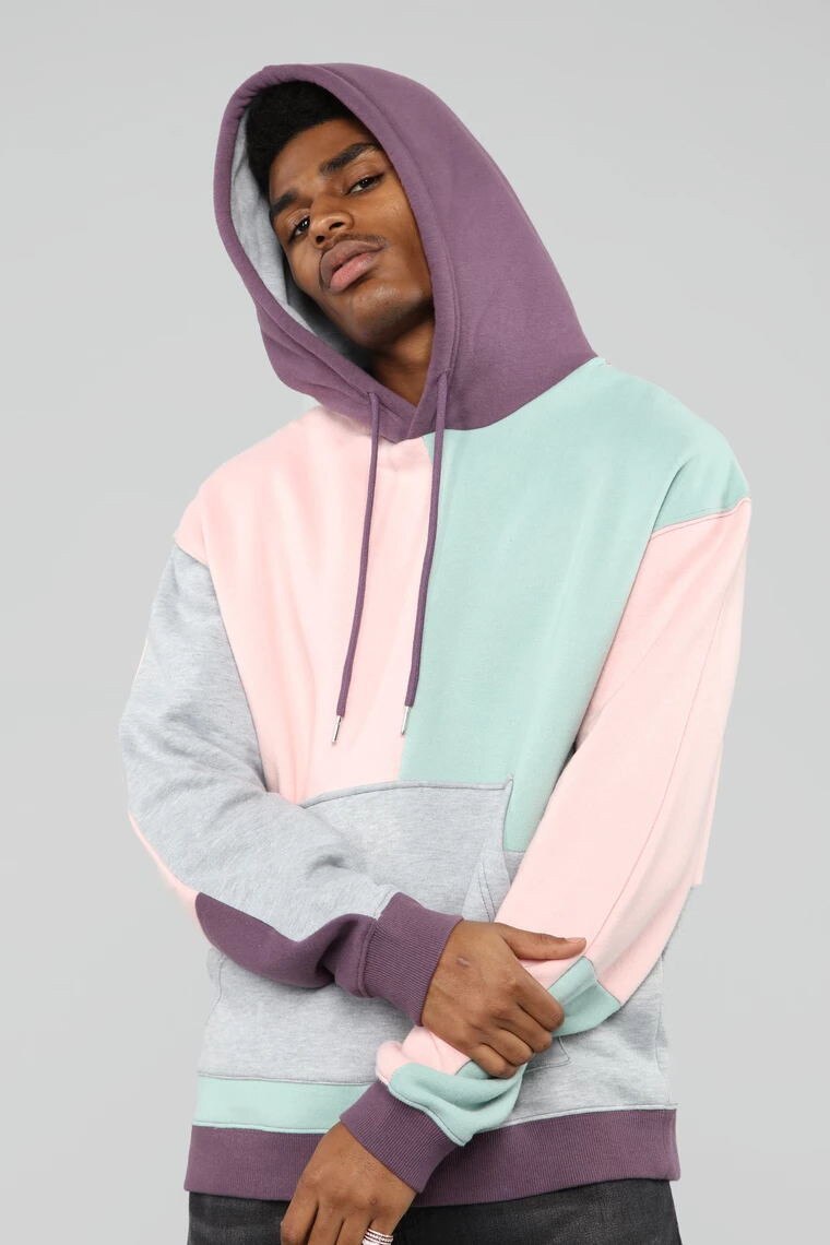 Fitness hættetrøjer mænd løbejakke sport skjorte sportstøj streetwear frakke udendørs mandlig træning sweatshirt fitness hættetrøje træningsdragter: Lyserød / M