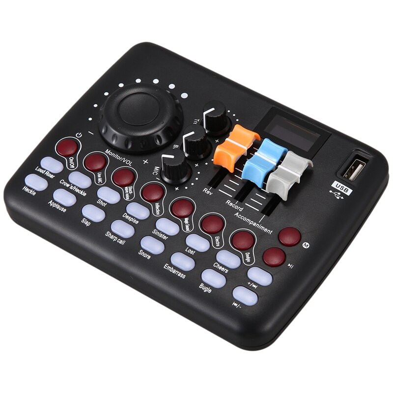 USB Sound Card Mobile Phone Sound Card Computer Live Broadcast Equipment Set for Live Recording