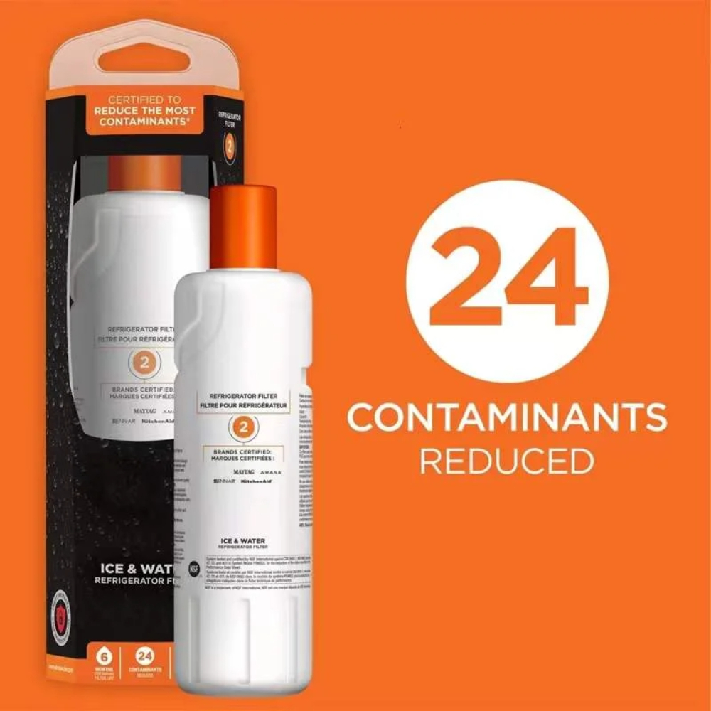 Elettrodomestico Sostituisci il filtro dell'acqua del frigorifero Compatibilità al 100% Filtro Whilrpool 2 EDR2RXD1 Per Element W 10413645 Un WRF989SDAB