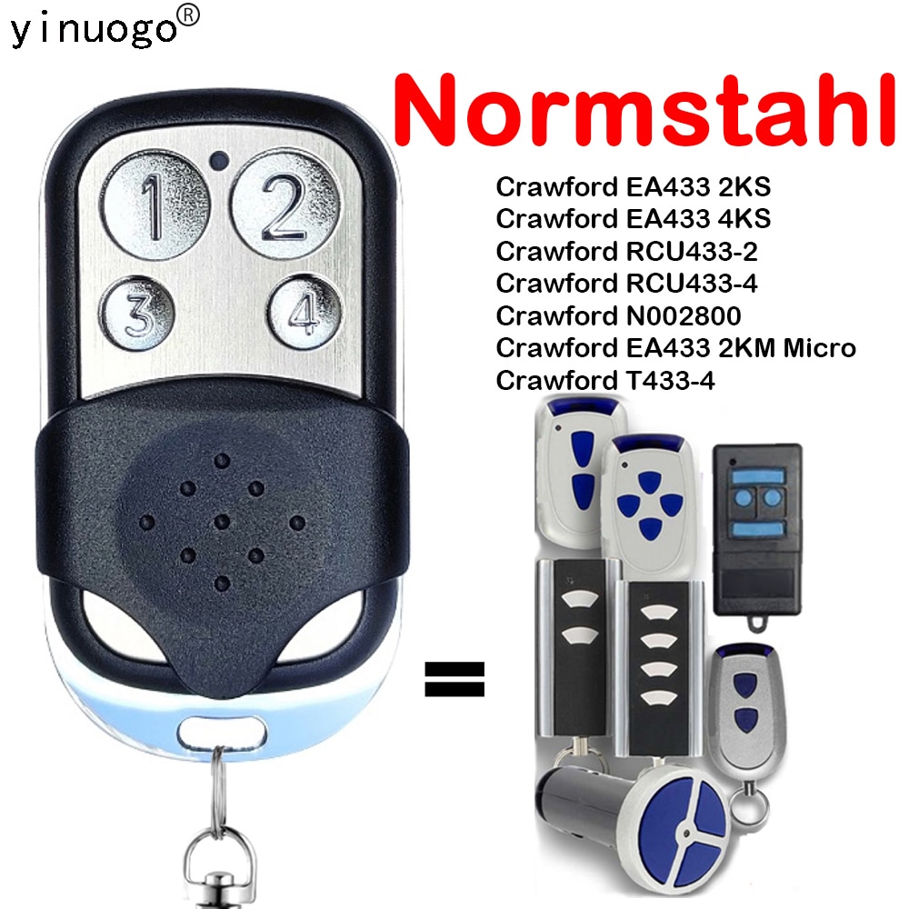 Normstahl Afstandsbediening 433.92Mhz Rolling Code Voor Normstahl Rcu 433 EA433 2K 4K Garagedeuropener draadloze Zender