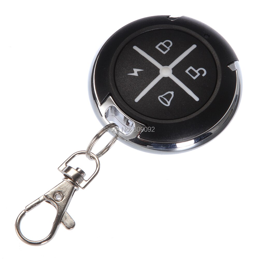 Mando a distancia redondo para puerta de garaje, control remoto sensible con duplicador de llavero, 433MHZ, 4 botones,