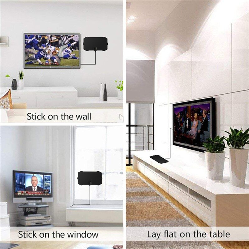 Inomhus hd signalförstärkare digital tv antenn hdtv 50 miles lång räckvidd hq hdtv