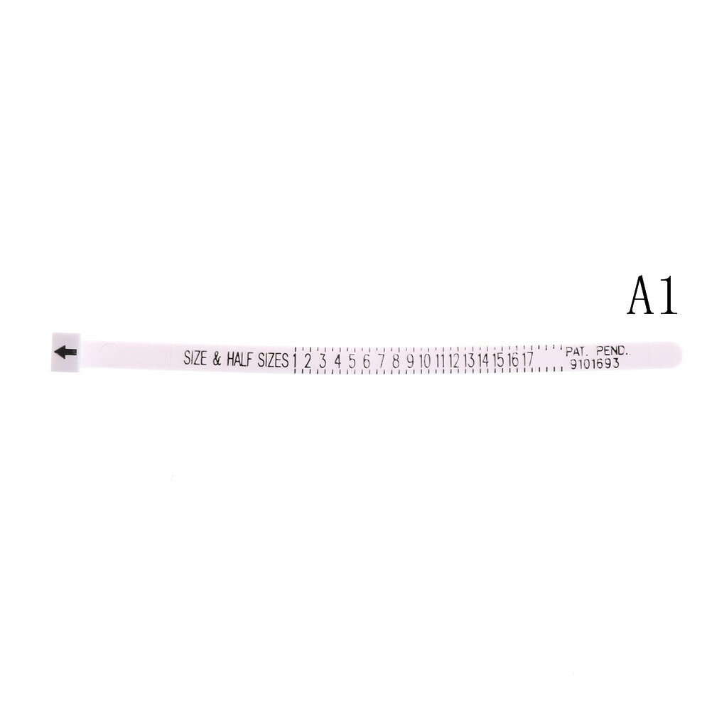 1pc ring sizer skala mätare finger stick dorn mätning smycken verktyg kontrollera storlek