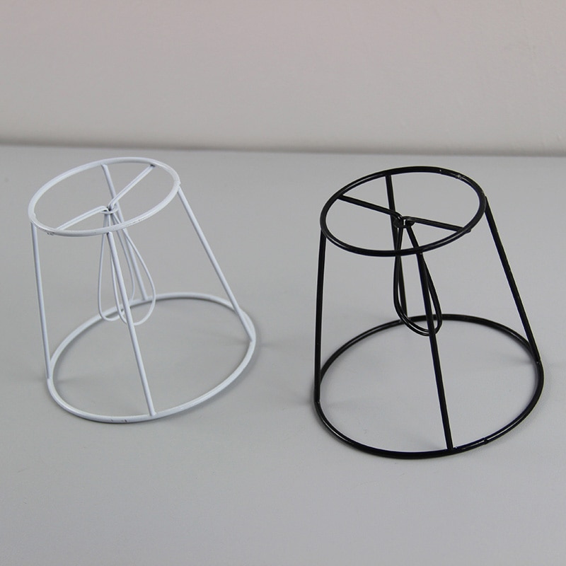 3 pièces Dia12cm fer abat-jour fil cadre bricolage Kit de fabrication ensemble abat-jour cadre, pince sur