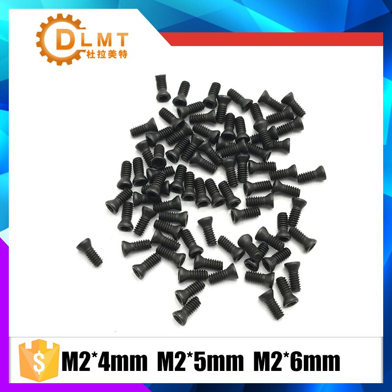 M2 * 4mm M2 * 5mm M2 * 6mm 50 Stks Insert Torx Schroef voor Vervangt Carbide Inserts CNC Draaibank Tool