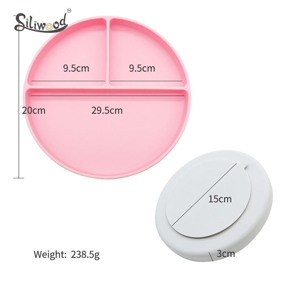 Vauvan astiat silikonilautanen imutarjotin liukueste minimatto taapero astiasto lasten astiasto lasten vauvanruokien syöttökulho