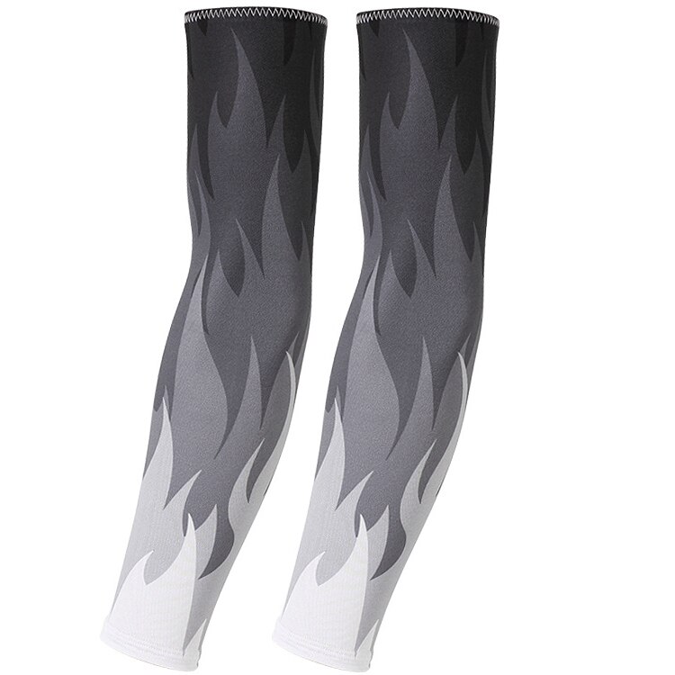 1 Pair Outdoor Cycling Sleeves Armwarmer UV UFP 50+ MTB Bike Bicycle Sleeves Arm Protection Ridding Sleeves GYH: Gray / L