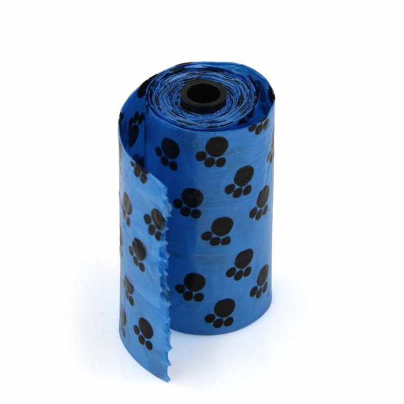 10Roll/150Pcs Afbreekbaar Hond Afval Kak Tas Met Printing Doggy Bag Huisdier Afval Schoon Kak Tassen multi Kleur