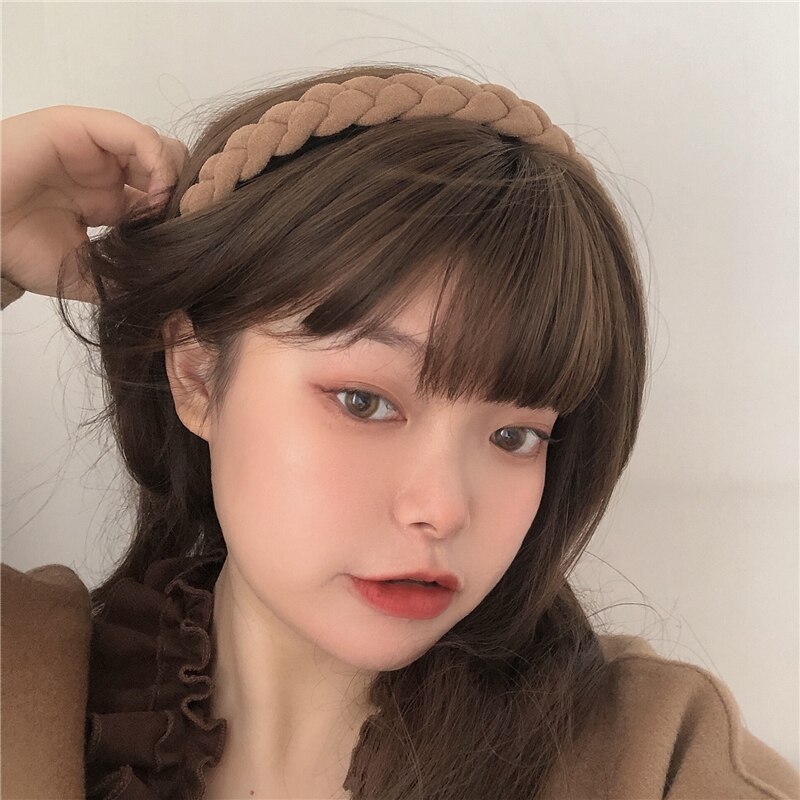 HUANZHI 2021 Trendy Vintage gąbka opaski Pearl Hairbands obręcz do włosów dla dziewczyn głowa kobiety Bezel Band akcesoria do włosów nakrycia głowy