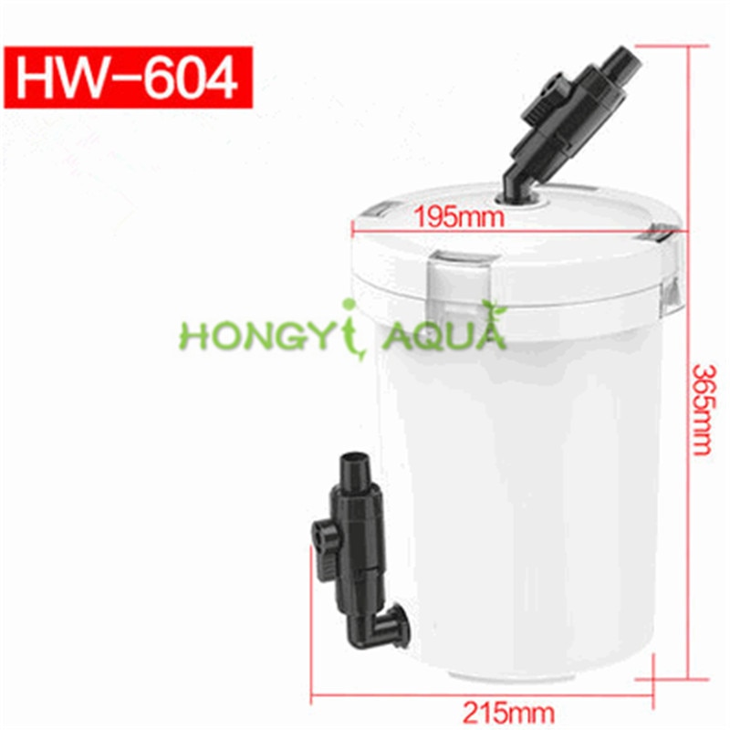 Cubo de filtro silencioso SUNSUN, filtro para tanque de peces, suministros de Acuario, HW-604 duradero HW-604B EW-604