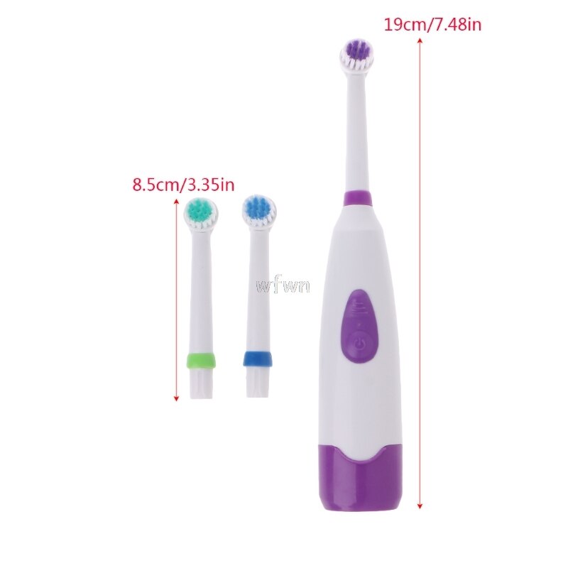 Waterproof Rotating Electric Toothbrush With 3 Brush Head MAY10