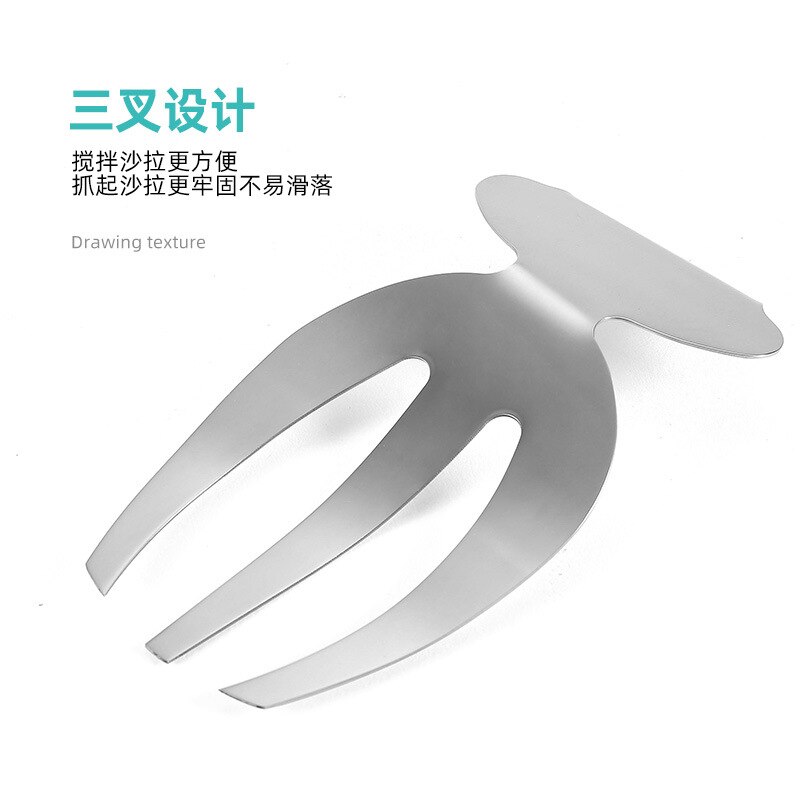 Stainless Steel Salad Claw Salad Fork Salad Hands Tosser Salad Servers Tools Kitchen Tool for Home Restaurant Party