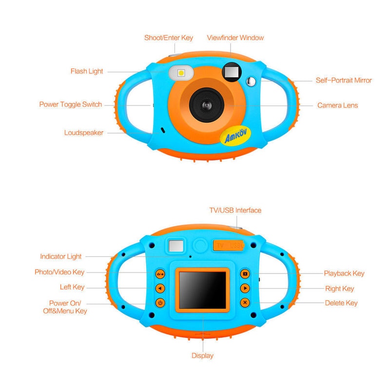 Neue verbesserte Lithium-batterie Mini Art Kameras 5MP HD Projektion Digital Kamera Fotografica Digitale Tragbare Nette Nacken Art