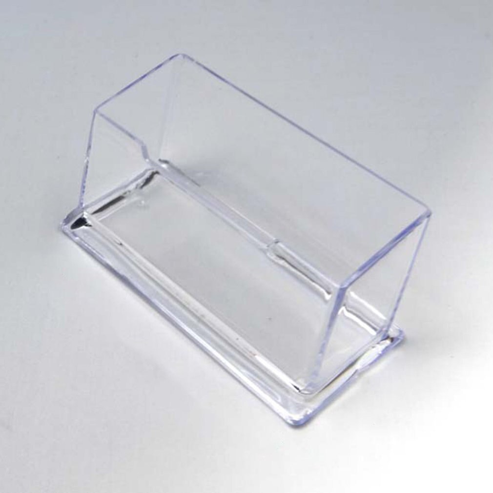 Portable Clear Business Card Holder Display Stand Desk Desktop Countertop Business Card Holder Desk Shelf Box