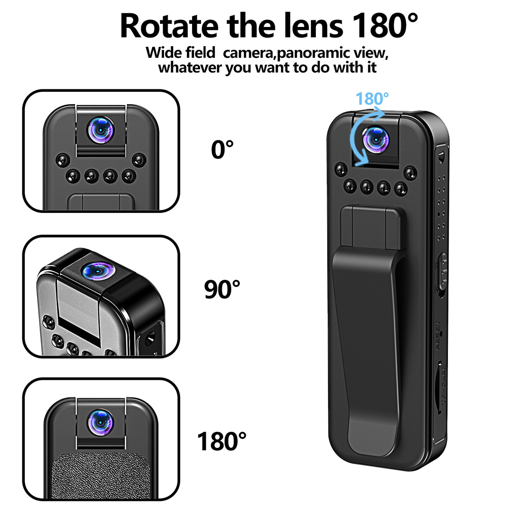 1080p hd mini camera recorder draagbare digitale videorecorder voor sport bodycam infrarood nachtzicht politie camcorder