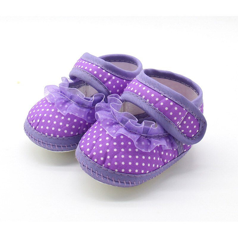 Bebé Zapatos de niñas de algodón infantil precaminante niño niñas chico Bowknot suave Anti-Slip primera cuna zapatos de 0-18 meses